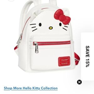 Sanrio Hello Kitty White and Red Backpack